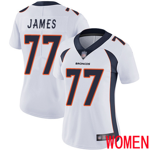 Women Denver Broncos #70 Ja Wuan James White Vapor Untouchable Limited Player Football NFL Jersey->youth nfl jersey->Youth Jersey